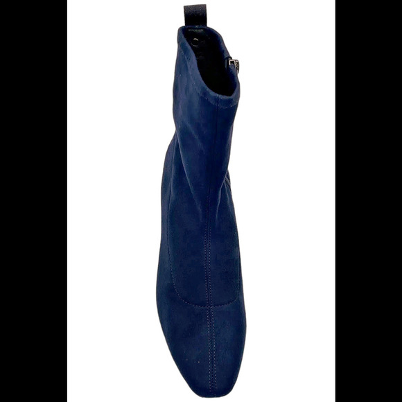 Donald Pliner Women's Angel Suede Heeled Bootie Navy - Medium - Picture 2 of 3